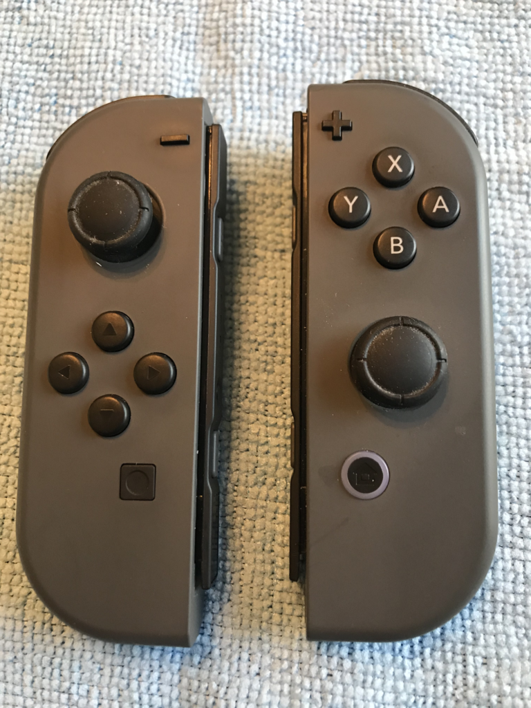“Before” photo of my first attempt at changing the Joy-Con casing.