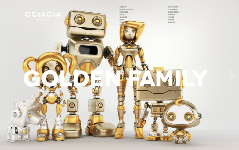 Golden Robot Family