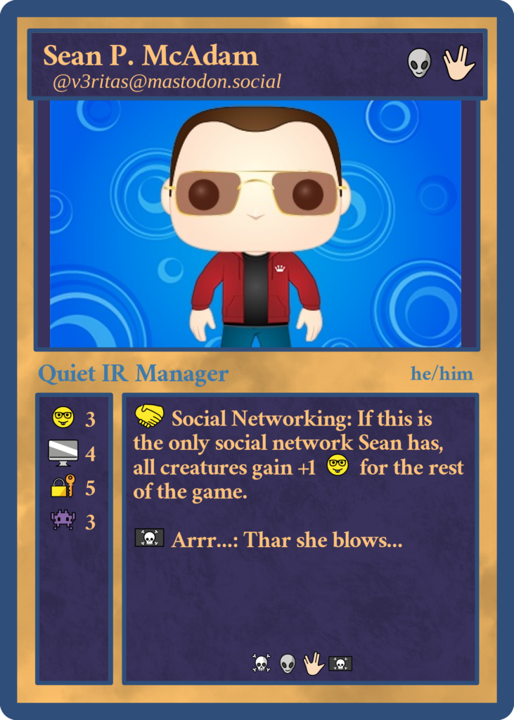 My Fediverse trading card.